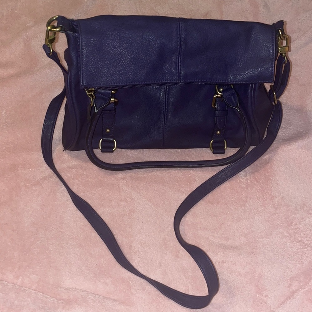 Purple crossbody purse